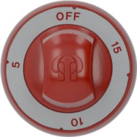 РУЧКА Ø 70 ММ OFF-5-10-15, КРАСНАЯ