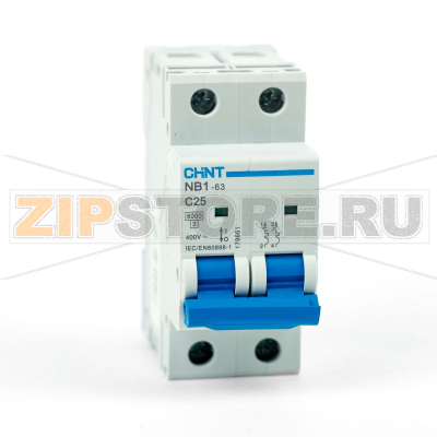 Выключатель автоматический 25 А, 6 кА, 2 полюса Chint NB1-63 