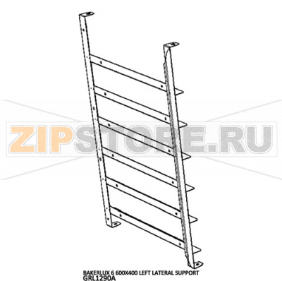 Bakerlux 6 600X400 left lateral support Unox XB 693 Bakerlux 6 600X400 left lateral support Unox XB 693Запчасть на деталировке под номером: 49Название запчасти на английском языке: Bakerlux 6 600X400 left lateral support Unox XB 693