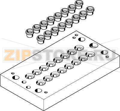 Плита пневматическая, многоканальная Festo CPV14-VI-P8-1/8-C 