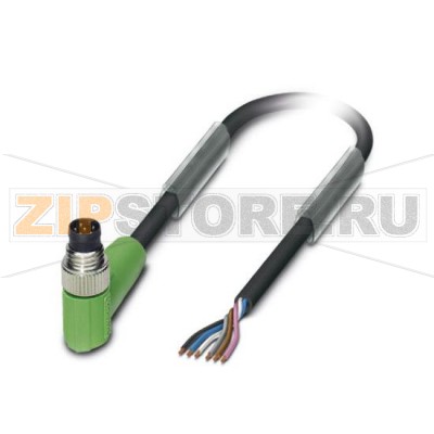 Кабель для датчика / исполнительного элемента Phoenix Contact SAC-6P-M 8MR/10,0-PUR 6-полюсн., PUR без галогенов, темно-серый RAL 7021, Штекеры угловой M8, к свободный конец, Длина кабеля: 10 м.Минимальный заказ: 1 шт.Упаковка: 1 шт.