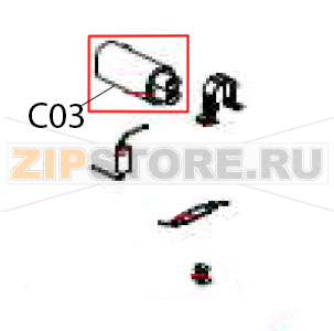 H.V. capacitor Hurakan HKN-WP900G H.V. capacitor Hurakan HKN-WP900GЗапчасть на деталировке под номером: C03