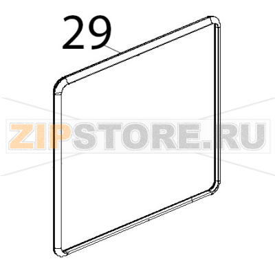 Guarnizione nera 50, shore forni Unox XVC 504 Guarnizione nera 50, shore forni Unox XVC 504Запчасть на деталировке под номером: 29