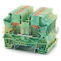 Клемма заземляющая Push-in, желто-зеленая CHIKU RPI 6-PE