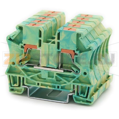 Клемма заземляющая Push-in, желто-зеленая CHIKU RPI 6-PE 