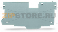 End and intermediate plate; 1.1 mm thick; gray Wago 769-307