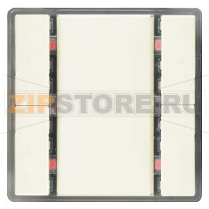 UP 222/13 - Клавиша, двойная, светодиод состояния, титаново-белый Siemens 5WG1222-2DB13 