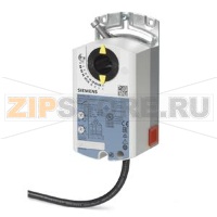 GLB163.1E - Привод воздушной заслонки поворотного типа, AC/DC 24 В, DC 0...35 В настраиваемый, 10 Нм, 150 с Siemens GLB163.1E