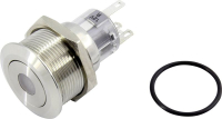 Кнопка, 1 x выкл/вкл, с фиксацией, 1 шт TRU Components TC-GQ22-A-11ZD/B/12V/S203