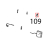 Scrocco maniglia DX, CT, BT Unox XVC 1005EP