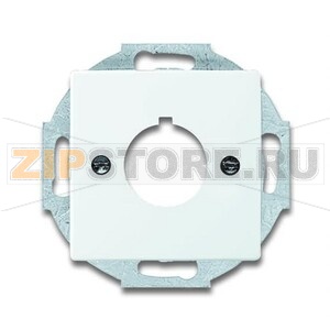 Накладка с суппортом для командно-сигнальных приборов, D=22.5 мм, белая ABB 1137.62 