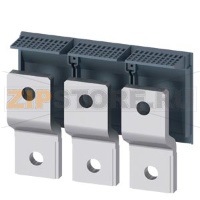 FRONT BUS CONNECTORS 3 PCS. ACCESSORY FOR: 3VA5/6 400/600 Siemens 3VA9473-0QB00