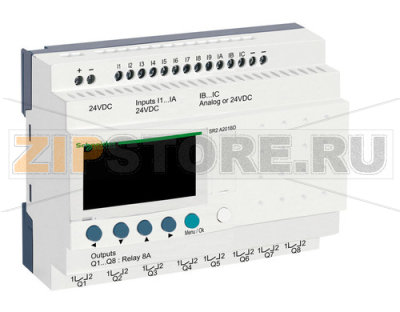Реле компактное 24 В, 20 вх/вых Schneider Electric SR2A201BD 