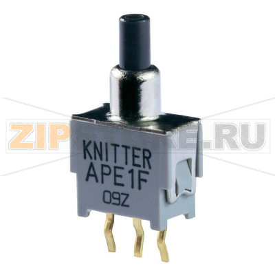 Кнопка 48 В DC/AC, 0.05 А, 1 x вкл/вкл, без фиксации, 1 шт Knitter-Switch APE 1F 