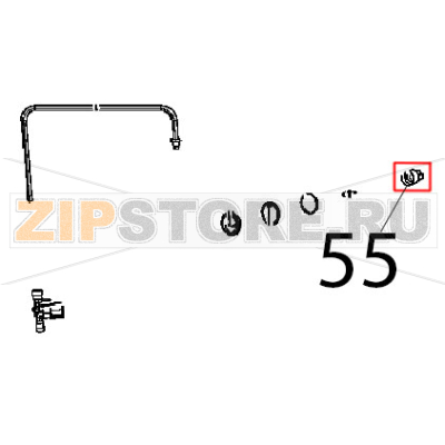 Lamp holder serie 2 for halogen lamp Unox XB 895 Lamp holder serie 2 for halogen lamp Unox XB 895Запчасть на деталировке под номером: 55