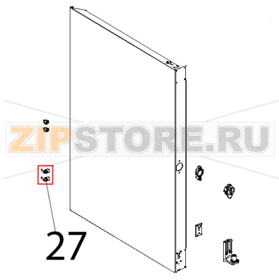 Raccordo a gomito con J. guest Unox XBC 804 Raccordo a gomito con J. guest Unox XBC 804Запчасть на деталировке под номером: 27