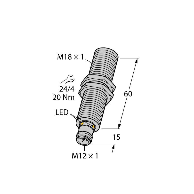 Датчик ультразвуковой Turck RU40U-M18E-LU8X2-H1151 