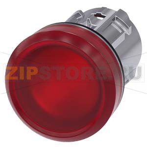 ЭЛЕМЕНТ СВЕТОВОГО ИНДИКАТОР С КРАСНЫМ  РАССЕИВАТЕЛЕМ, 30MM, КРУГЛ., МЕТАЛЛ МАТОВЫЙ, SMOOTH LENS, С МАРКИРОВКОЙ ЛАЗЕРОМ, НОМЕРА СИМВОЛОВ В СООТВ. С ISO7000 ИЛИ IEC60417 Siemens 3SU1051-6AA20-0AA0-Z&amp;nbsp;Y13 