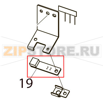 Ribbon end sensor Toshiba TEC SP40II Ribbon end sensor Toshiba TEC SP40IIЗапчасть на деталировке под номером: 19