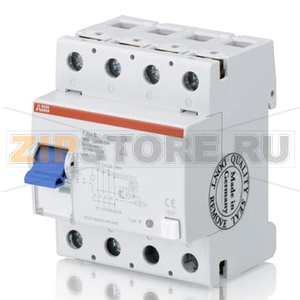 Выключатель дифференциального тока четырехполюсный, F204B-80/0.03 ABB 2CSF204501R1800 