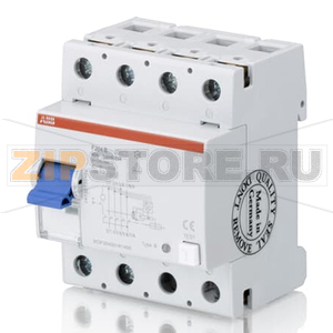 Выключатель дифференциального тока четырехполюсный, F204B-80/0.03 ABB 2CSF204501R1800 