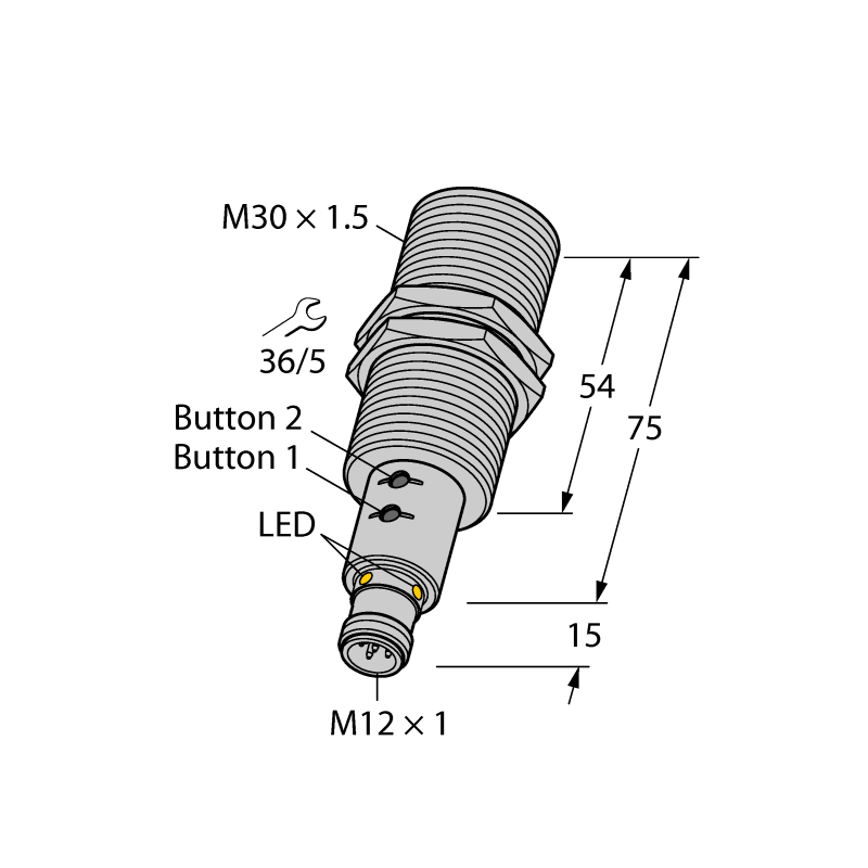 Датчик ультразвуковой Turck RU300U-M30E-2UP8X2T-H1151/S1331 