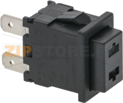 INTERRUTTORE BIPOLARE NERO 16A 250V 