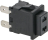 INTERRUTTORE BIPOLARE NERO 16A 250V