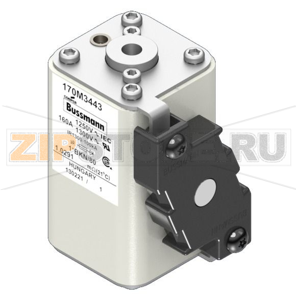 Предохранитель, 160 A, AC 1250 В, 100 кА, size 1, 45x59x81 мм, aR, IEC UL Eaton FUSE 160A 1250 