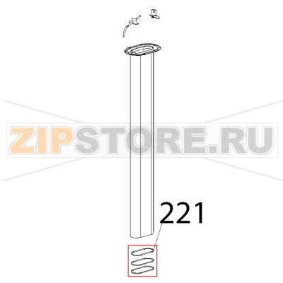 Anello per labirinto canna-portacanna Unox XBC 815G Anello per labirinto canna-portacanna Unox XBC 815GЗапчасть на деталировке под номером: 221