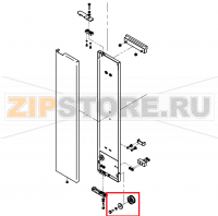 Catch block on slide panel for disappearing door P3 with fix CONVOTHERM OES 10.10