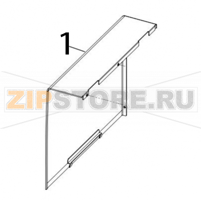 Electronics cover TSC MH261T Electronics cover TSC MH261TЗапчасть на деталировке под номером: 1