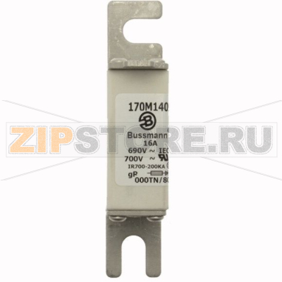 Предохранитель, 10 A, AC 690 В, 200 кА, DIN 000, 21x40x100 мм, gR, DIN, IEC Т Eaton FUSE 10A 6 