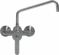 WALL-MOUNTED MIXER TAP 2-HOLE ST./STEEL