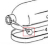 Thumb screw, white KitchenAid 5KPM50