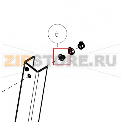 Rosetta 8x16 Zn UNI 6592 Imesa ES 10                Rosetta 8x16 Zn UNI 6592 Imesa ES 10Запчасть на сборочном чертеже под номером: 6Название запчасти на итальянском языке: Rosetta 8x16 Zn UNI 6592 Imesa ES 10