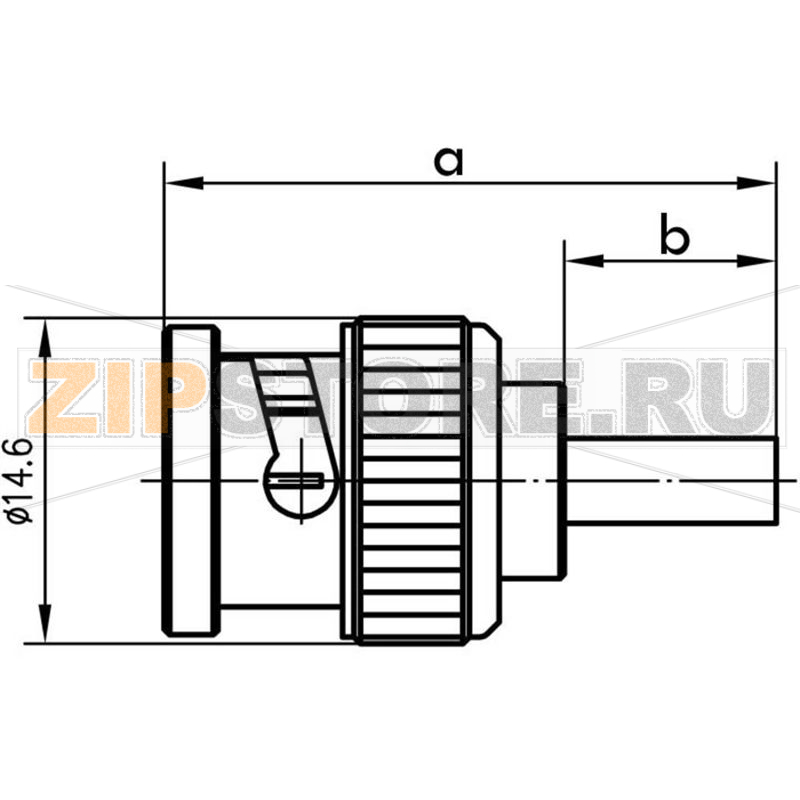 Разъем BNC, HDTV, 75 Ом, 1 шт Telegärtner J01002B0018 