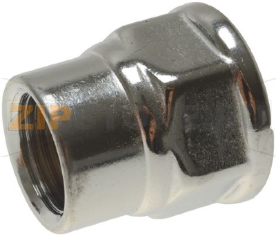 ХРОМИРОВАННАЯ МУФТА FF Ø 3/8&quot;X1/2&quot; 