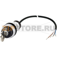 Выключатель с ключом, черный, 1x60°: 1 шт Eaton C22-WRS-MS1-K10-P62