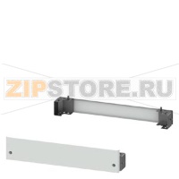 SIVACON, Base, for cabinets with front door H: 100 mm, W: 800 mm, RAL 7035, 4 feet and 2 masking frames Siemens 8MF1080-2CS