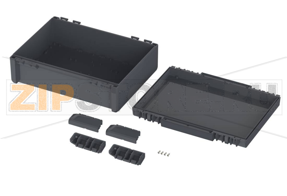 Корпус, 284x364x120 мм, поликарбонат UL 94 V0, одноцветный Bopla B 273612 PC-V0 7024 