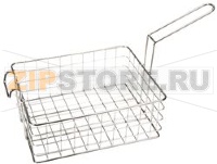 HALF-SIZE S/S WIRE BASKET W/ H