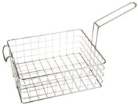 HALF-SIZE S/S WIRE BASKET W/ H