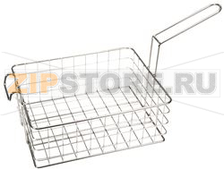 HALF-SIZE S/S WIRE BASKET W/ H 