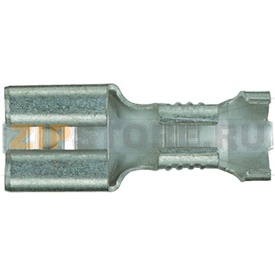 Клемма плоская 6.3 мм, 0.8 мм, 180°, металлик, 1 шт Klauke 1750 