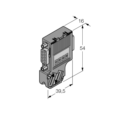 Разъем штекерный RS485 Turck D9T-RS485PG/6ES7972-0BB61-0XA0 