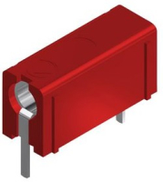 Разъем лабораторный 4 мм, красный Hirschmann PB 4 RED