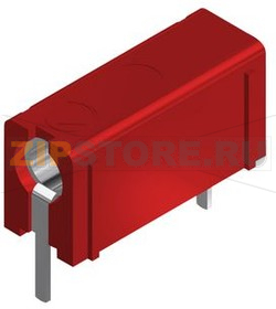 Разъем лабораторный 4 мм, красный Hirschmann PB 4 RED 