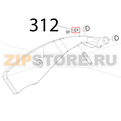 Perno porta parac. p. merce Sirman Palladio 300 Perno porta parac. p. merce Sirman Palladio 300Запчасть на деталировке под номером: 312