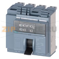 fixed-mounted molded case circuit breaker w. handle frame 1600; 4AUX and trip alarm switch S24; Icu "M" Icu=55kA @ 415V, 4-pole, right ETU360, LSIG, In=1250A rotary coding switch Ir=500...1250A Isd=1...10xIn, Ii=1.5...15xIn N conductor protec. adjustable